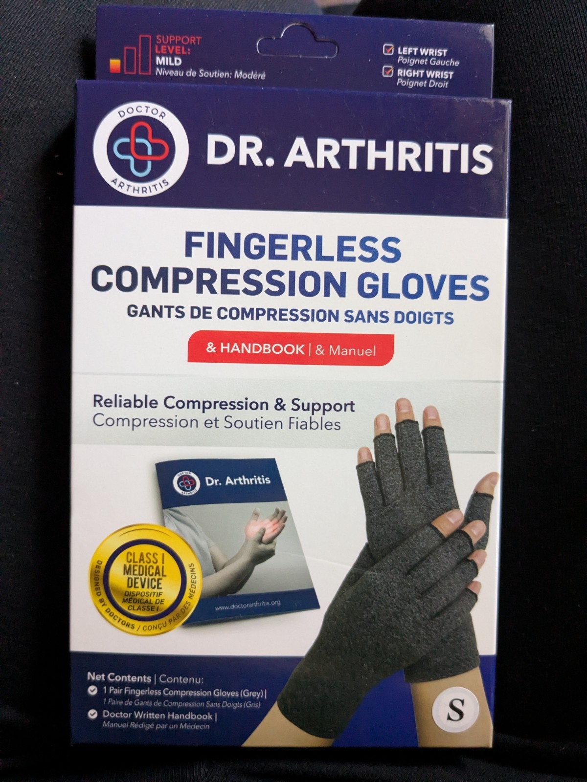 Dr Arthritis Hand Compression Gloves Men And Women Open Finger Arthritis Size S