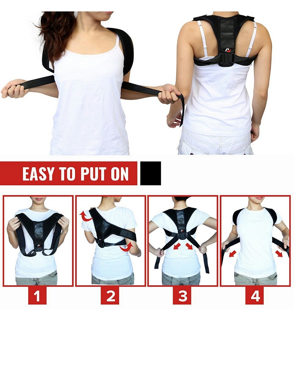 Adjustable Posture Support for Women and Men – Wearable Posture Corrector Clavi