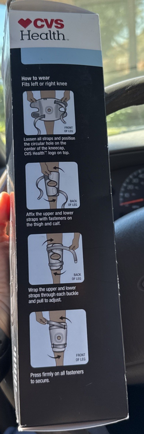 CVS Health Hinged Knee Brace – Firm Support, One Size