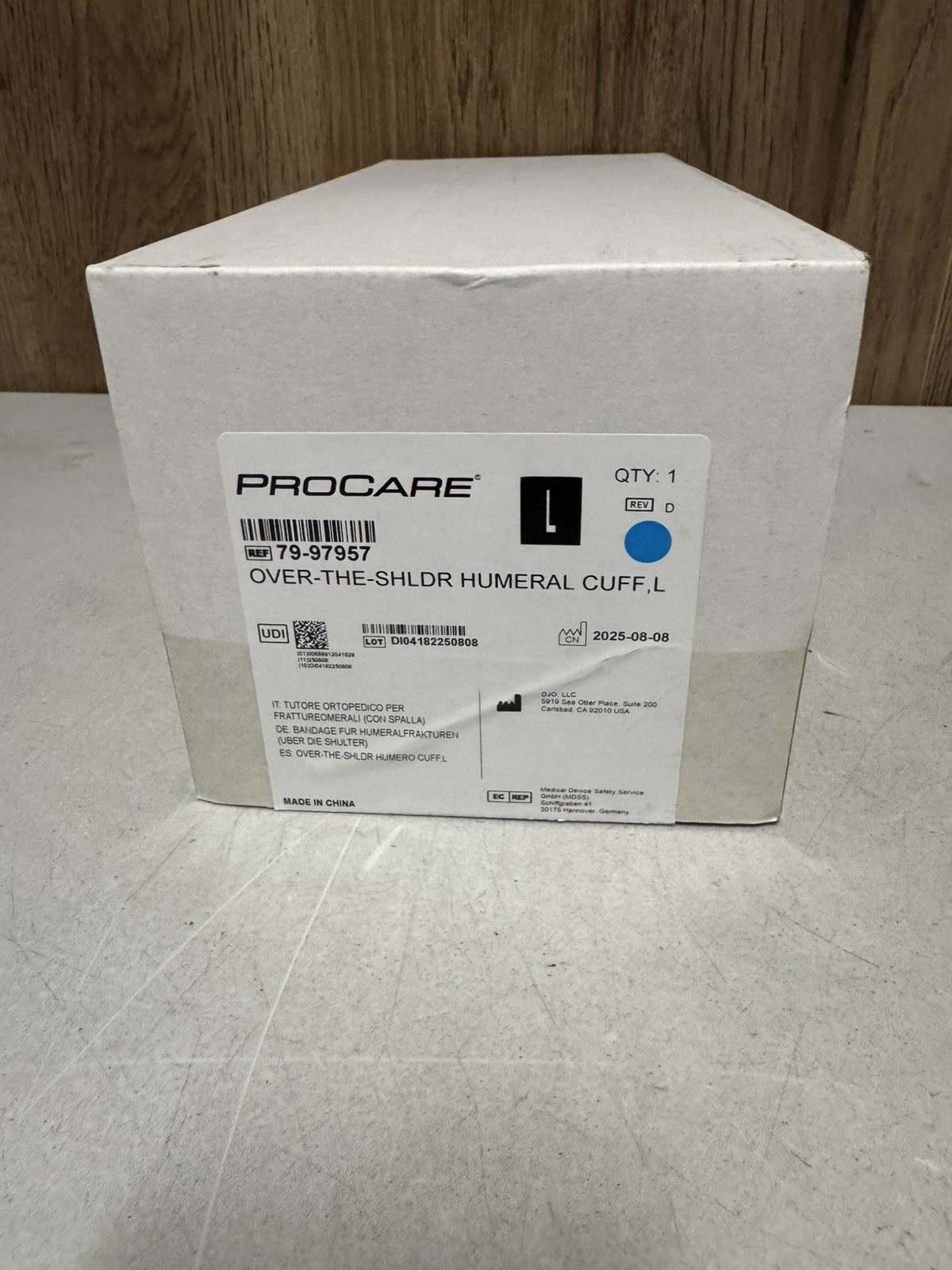ProCare 79-97957 Over-the-Shoulder Humeral Cuff Large L Shoulder Brace New