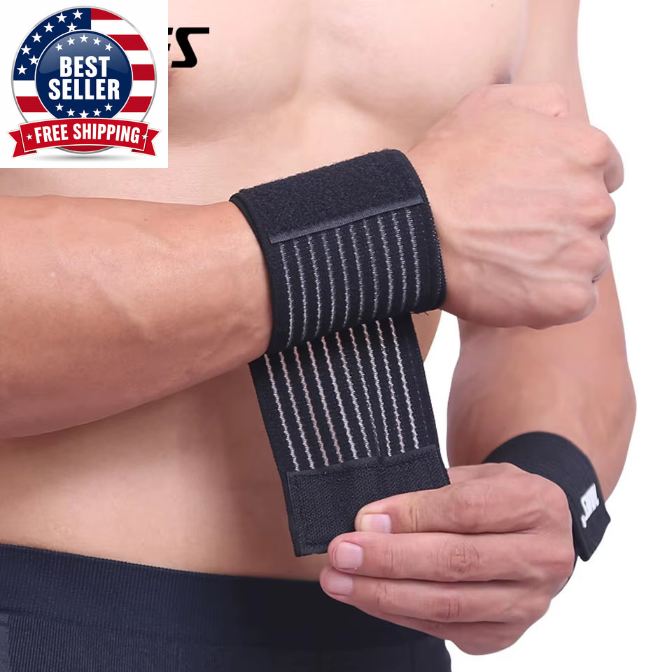 1PCS Cotton Elastic Bandage Hand Sport Wristband Gym Support Wrist Brace Wrap Ca
