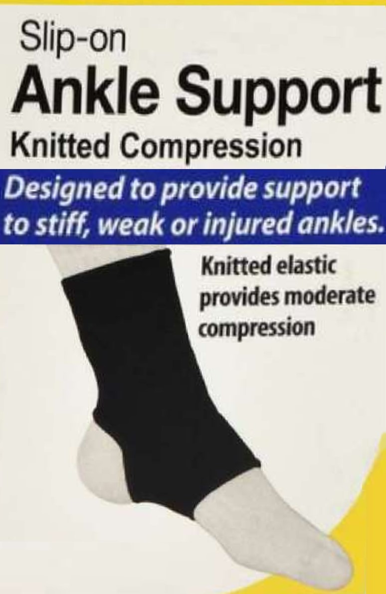 GNP Slip-on Ankle Support Knitted Compression Small