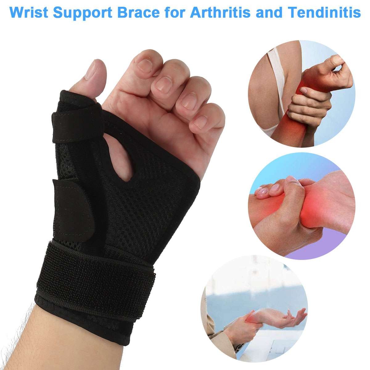 Thumb Splint Wrist Hand Brace Support Relieve Carpal Tunnel Arthritis Joint Pain