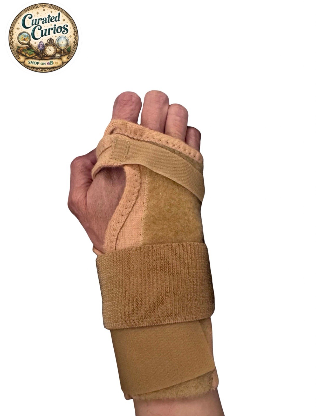 OPPO Right Hand Wrist Support Brace w/ Metal Splint Small Beige – Stabilizer
