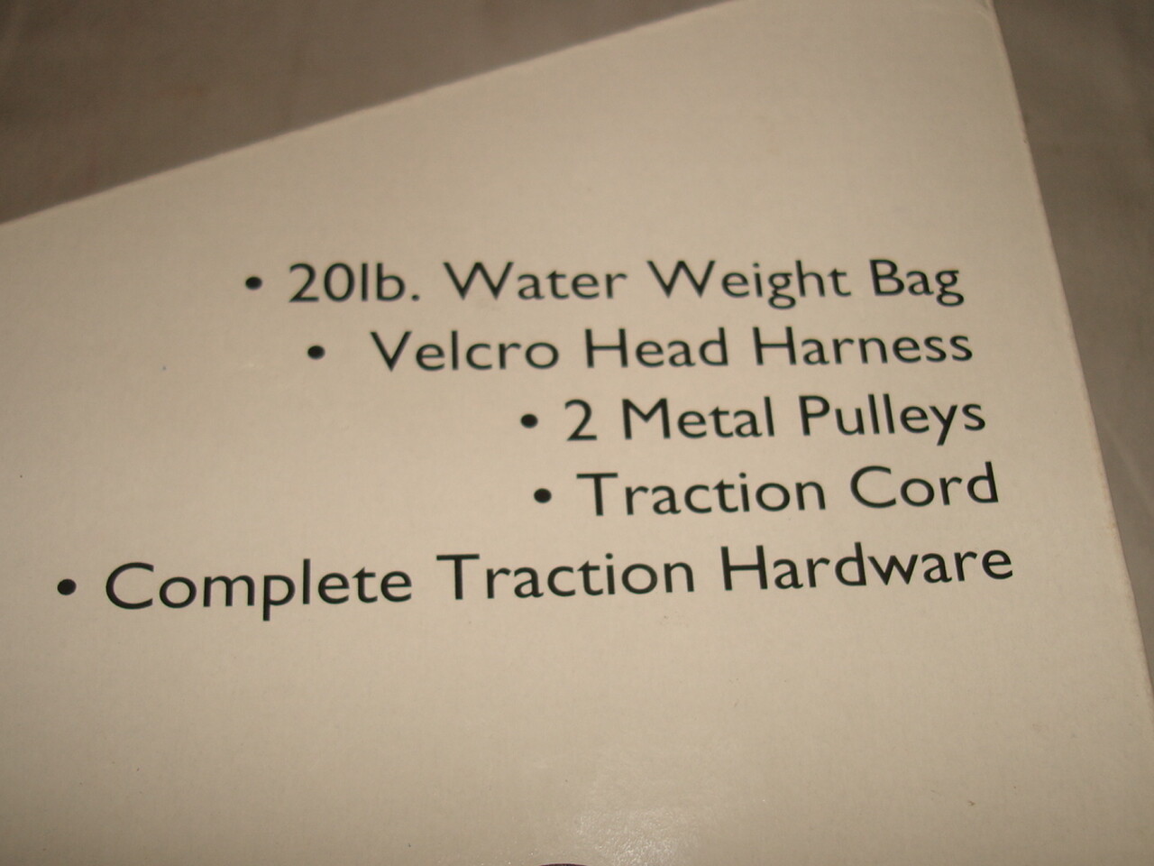 NIB Invacare Neck Back Traction Set Overdoor Cervical Kit 20 lb Weight Bag