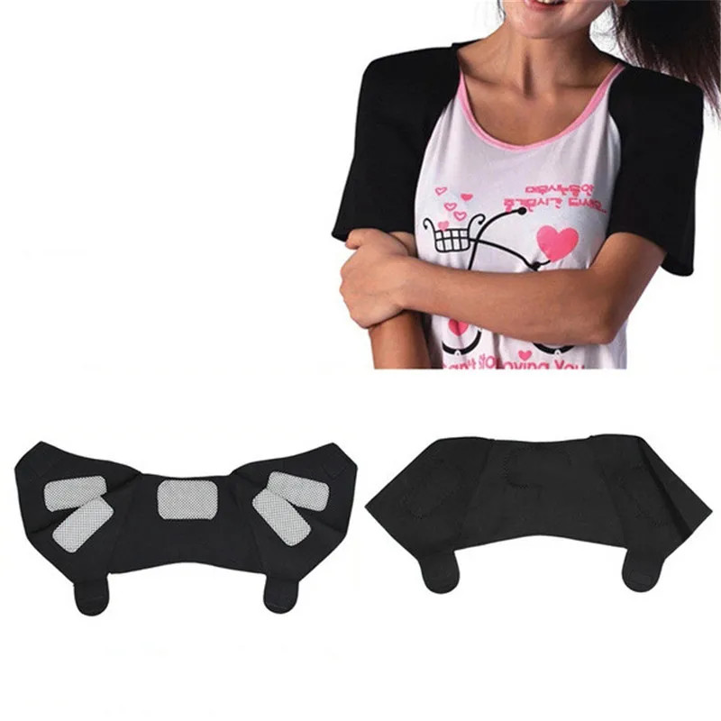 Black Tourmaline Shoulder Brace Self Heating Adjustable Shoulder Warmer Men Wome