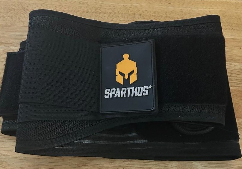 Sparthos Black Back Brace Size Large