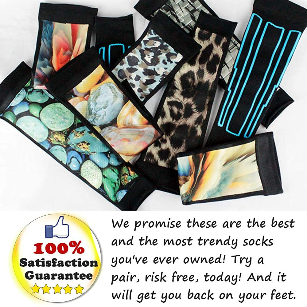 Magic Sport | Colorful Compression Calf Sleeves | Hiking, Running, Cycling | Com