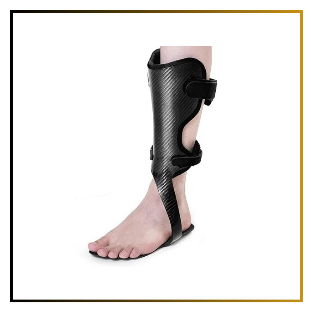 Carbon Fiber AFO Brace Foot Drop Ankle Orthosis Right Large Lightweight Gait Aid
