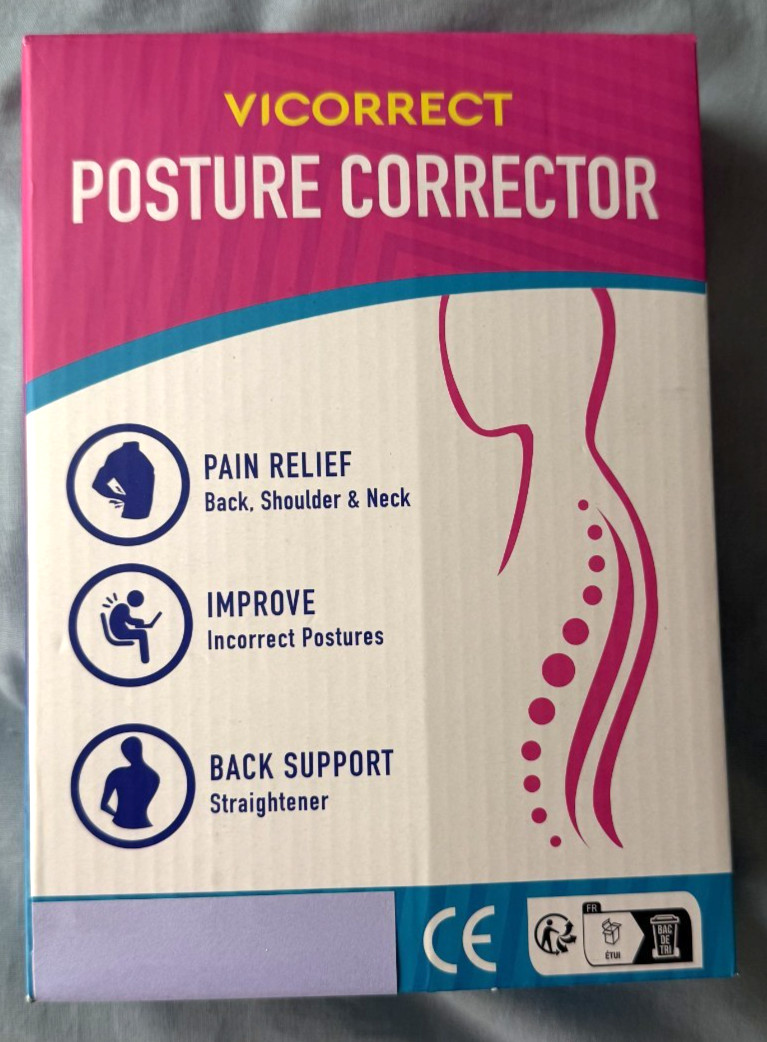 Viccorrect Posture Corrector Adjustable Small Beige NEW