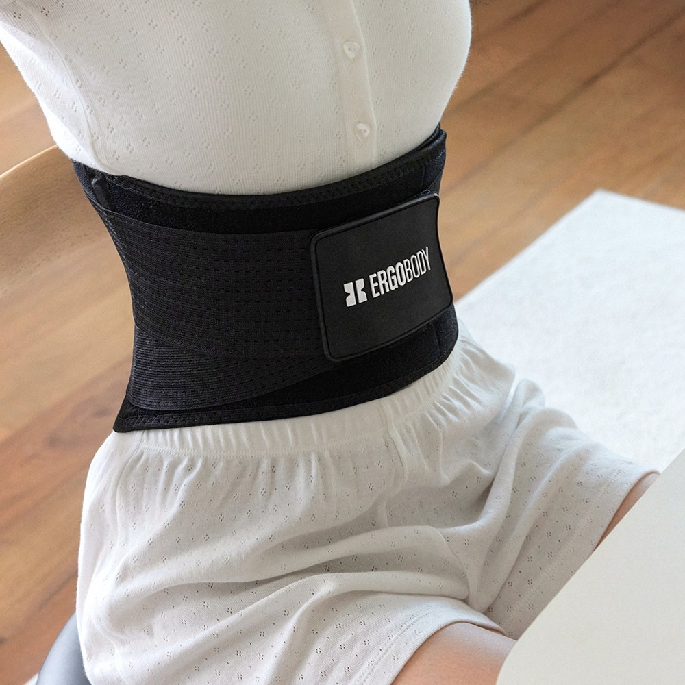 Ergobody Fit Your Core Black Waist Support Belt Postpartum Trainer K-Beauty