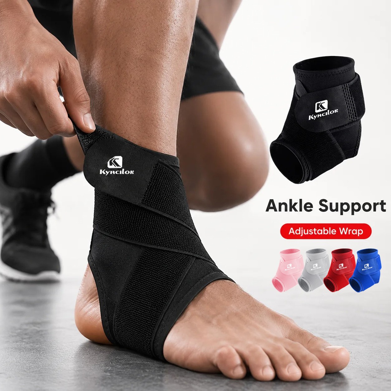 Ankle Support Brace Stabilizer Compression Sleeve Sports Socks Foot Pain Relief