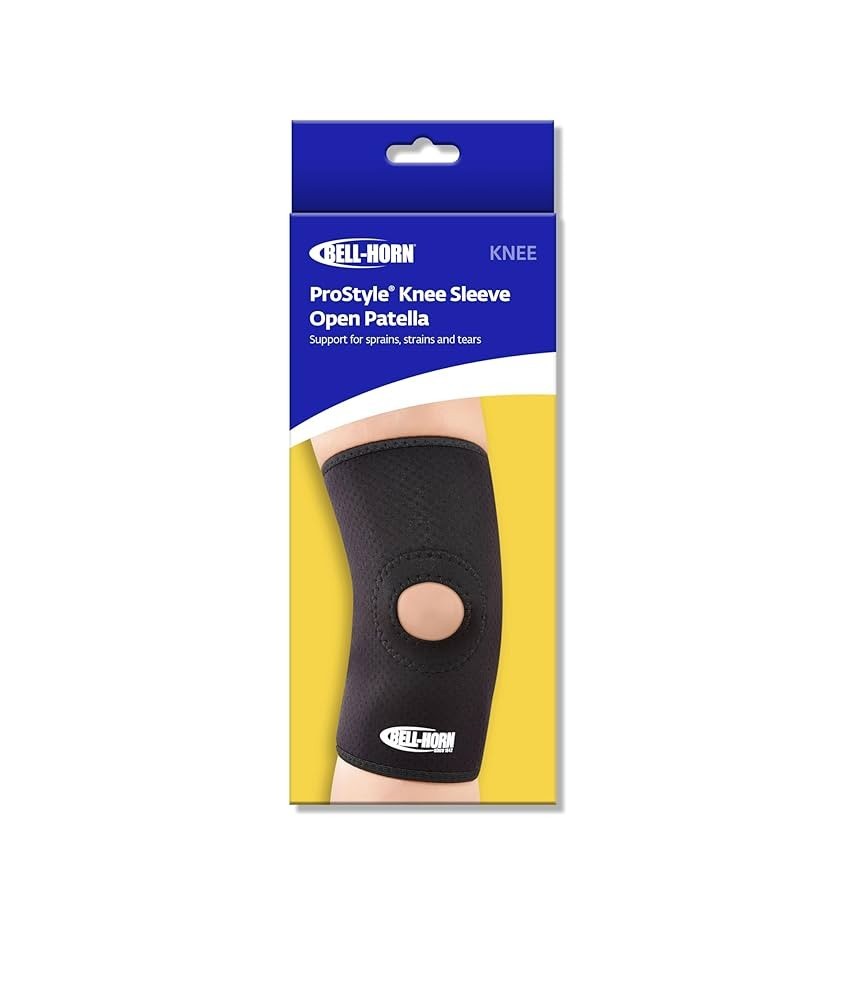 Bell-Horn ProStyle Open Patella Knee Sleeve, Size Large 2 pack boxes Black NEW