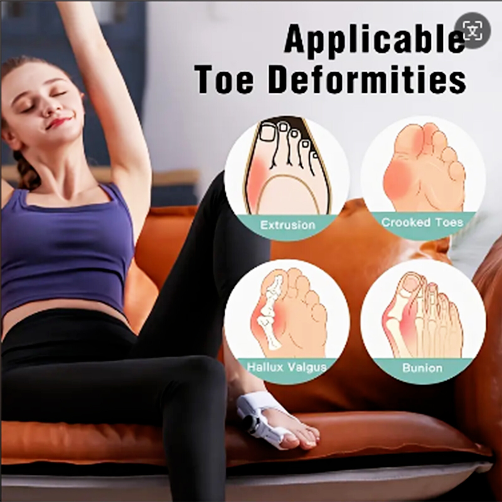 1/2PCS Hallux Valgus Pain Relief Support Big Toe Bunion Straightener Corrector