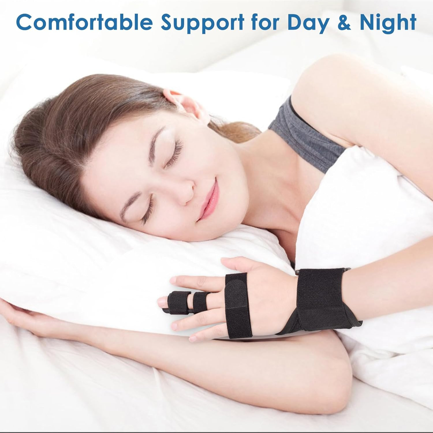 Full Trigger Finger Splint – Hand and Wrist Brace Support for Sprains, Pain R…