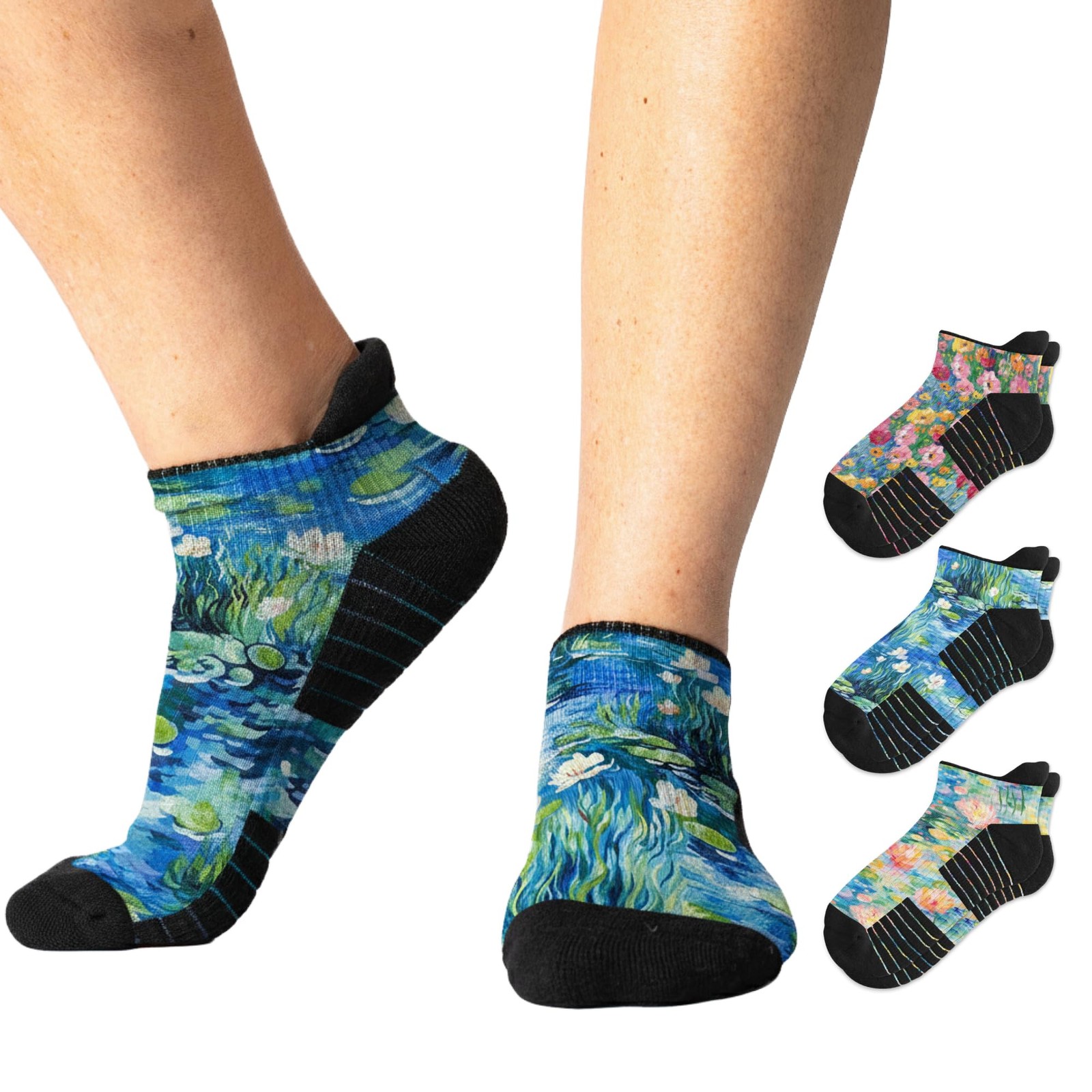 Viasox Ankle Compression Socks For Women Men 3 Pack 14 Mmhg Support Improves