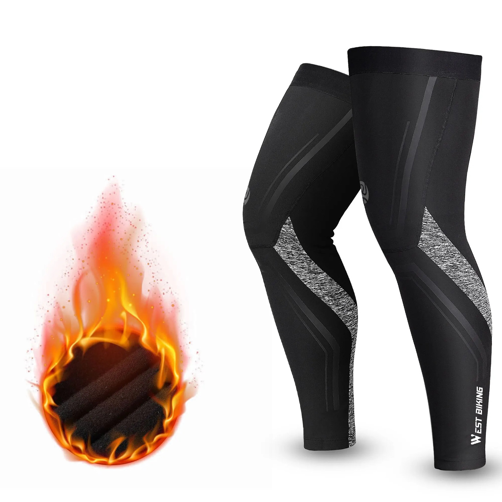 Warm Leg Sleeves Running Fitness Sports Gear Autumn Winter Plus Velv