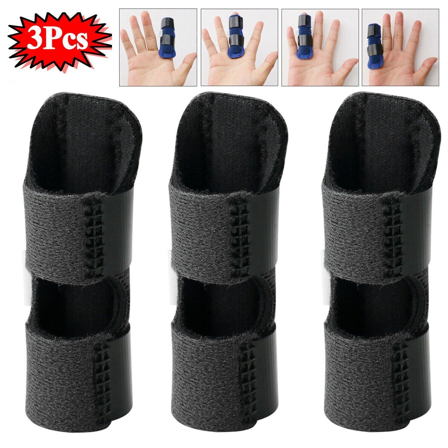 3PCS Fingerschiene Comfort Support Protector Sportverletzungen Mittelfinger