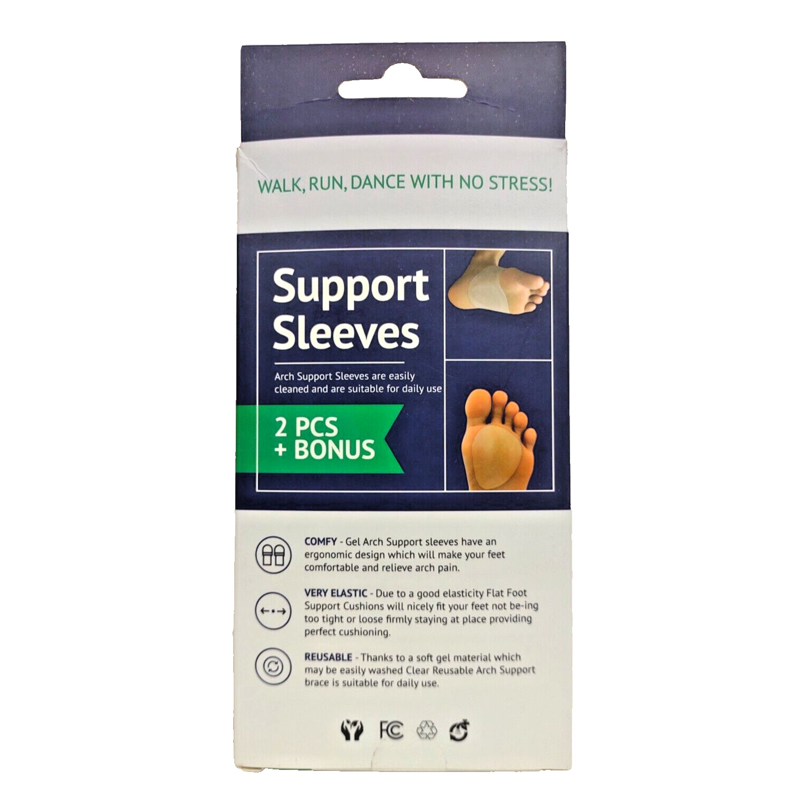 Brison Support Sleeves for Walking on Heels and more 2 sets – Open Box
