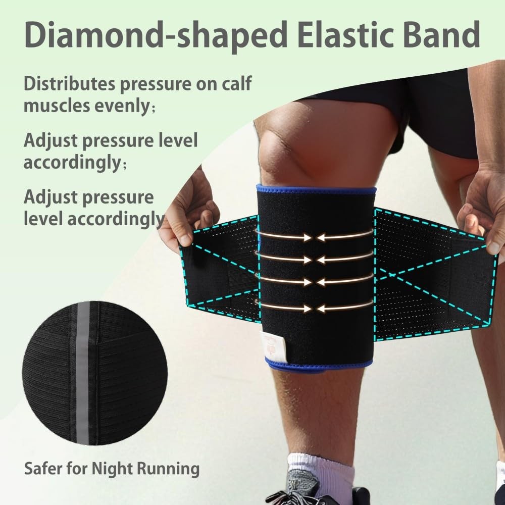 Plus Size Compression Calf Sleeves Men Women XXL/XXXL Extra Wide Elastic Band