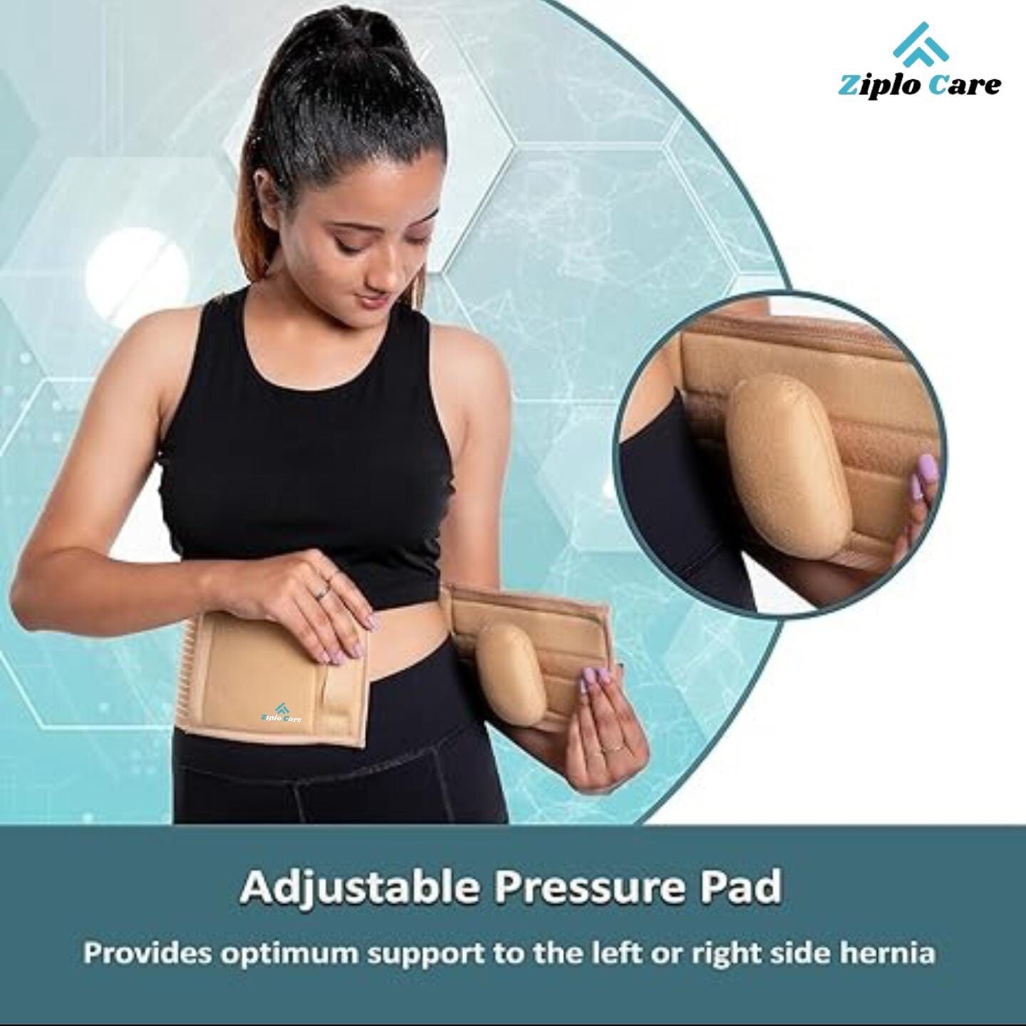 Umbilical New Hernia Belt for Men and Women/Abdominal Support padded Binder belt