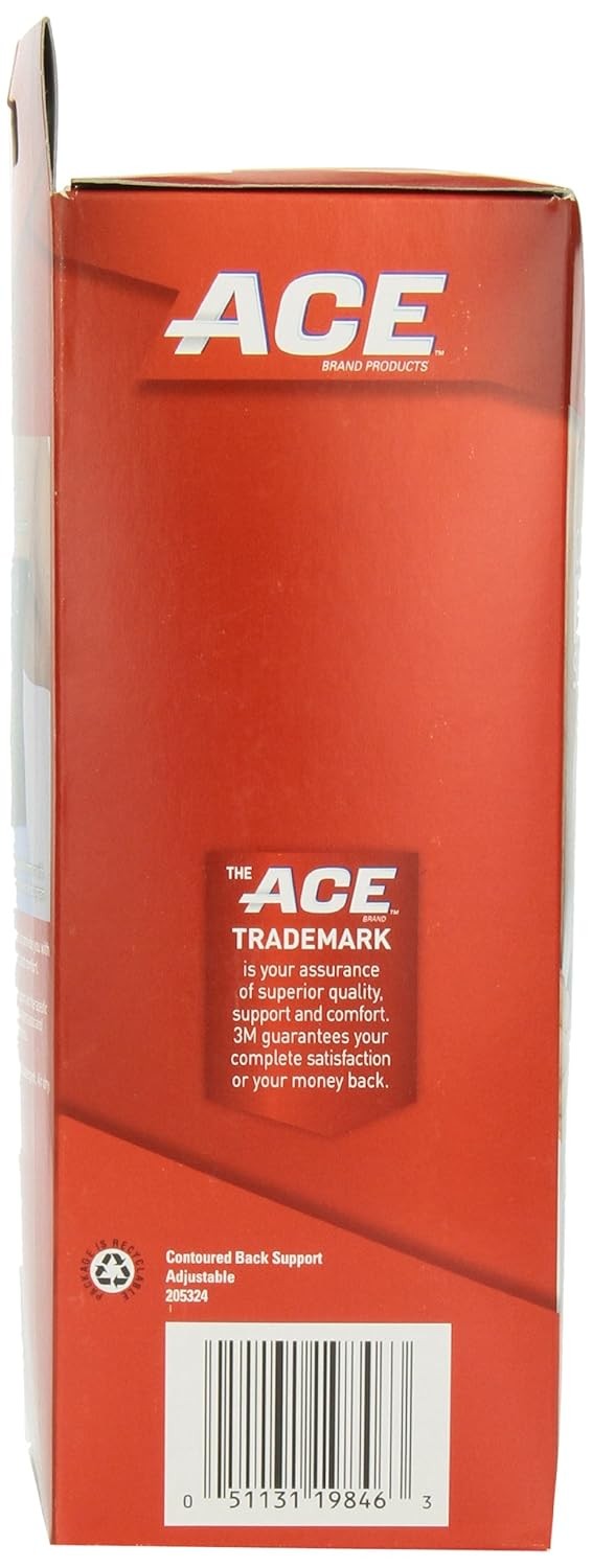 ACE Contoured Back Support,1 Count (Pack of 1),205324 1 1)
