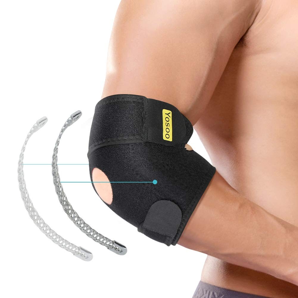 Elbow Brace, Adjustable Support with 1 Count (Pack of 1),