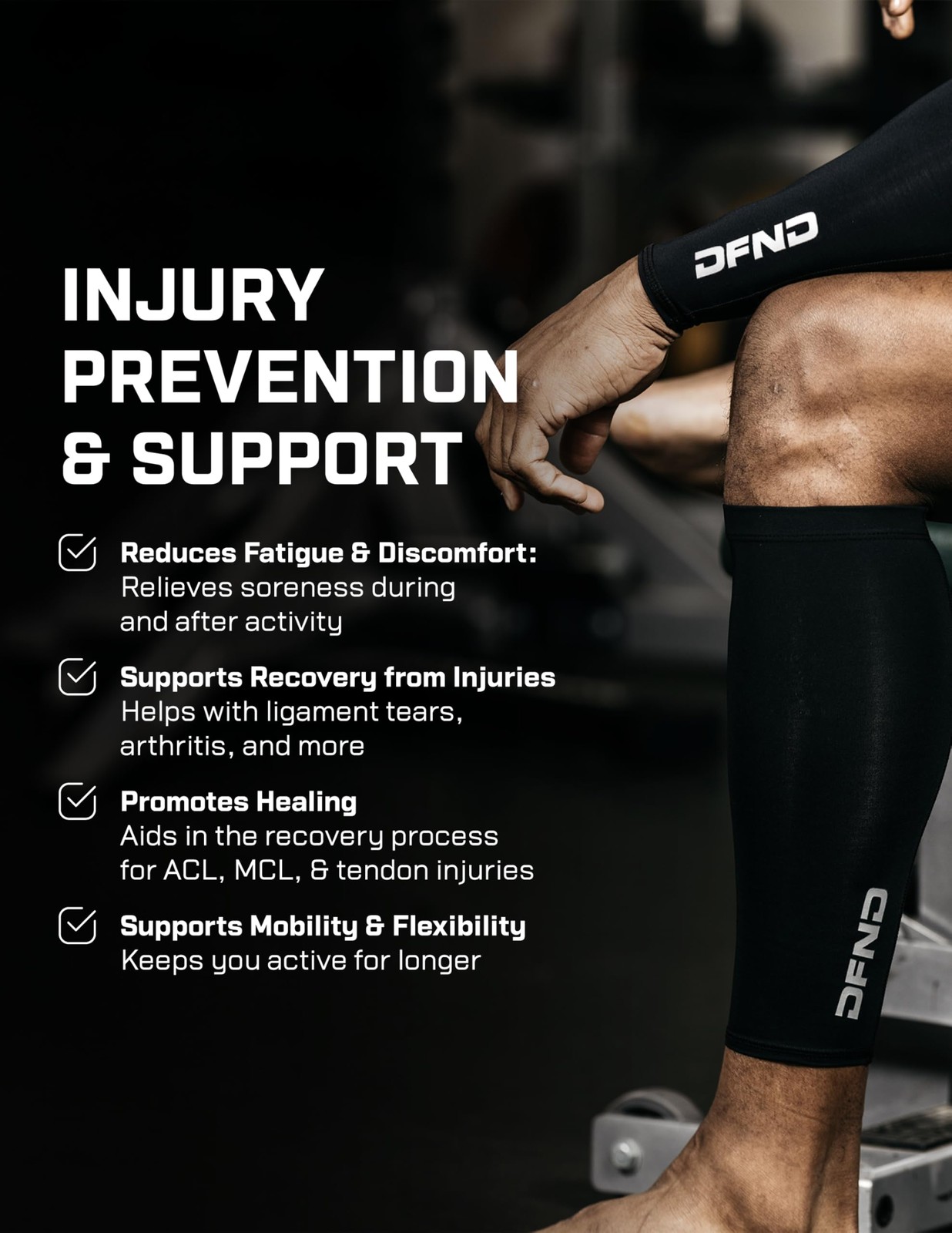 Unisex Active Ax Compression Calf Sleeve (2 Pack) – For Injury , Recovery, & …