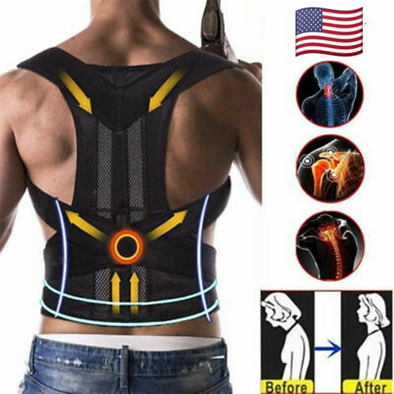 Orthopedic Posture Corset Back Shoulders Brace Support Corrector Straightener