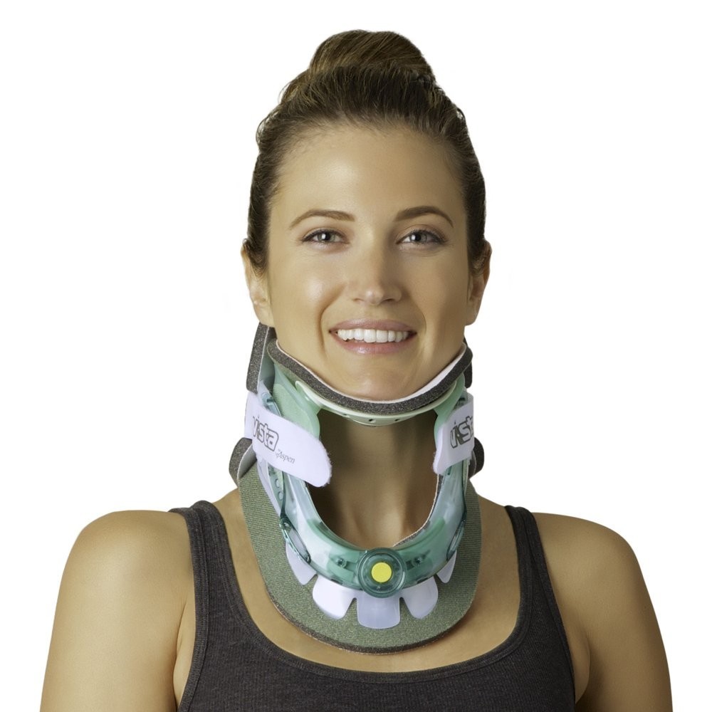 Vista Cervical Collar – Adjustable Neck Brace, 6 Heights, Soft Cotton Padding…