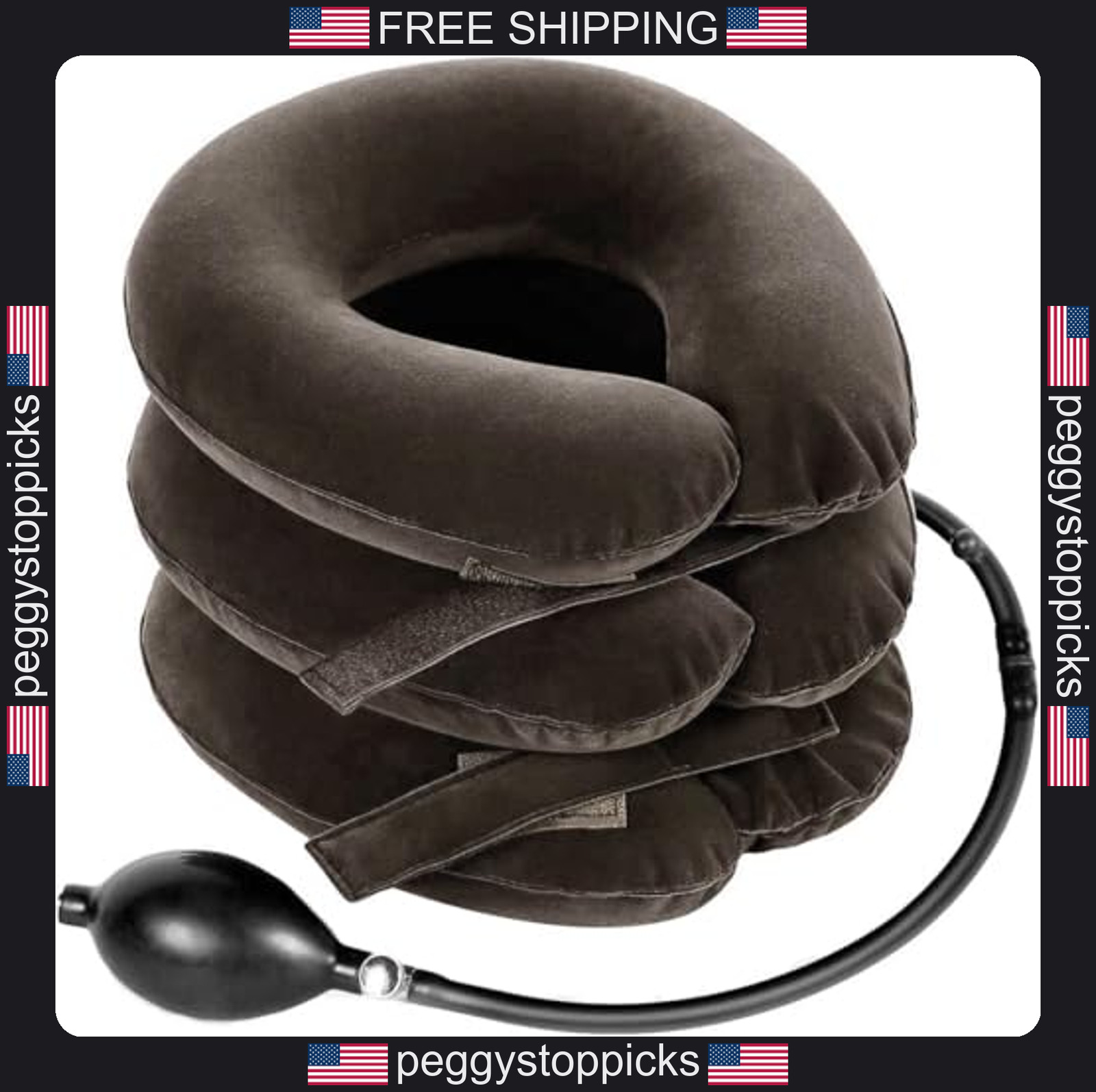 Inflatable Neck Traction Device for Pain Relief and Posture Support