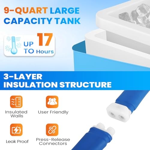 Ice Machine for Knee After Surgery | Power-Saving Mode & Wireless Remote Control