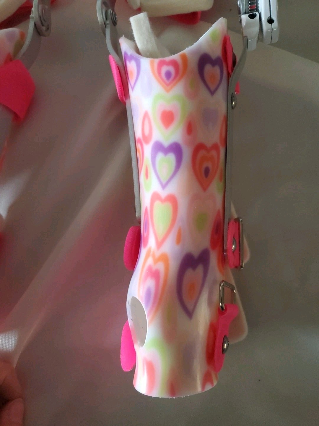 Ultraflex Pediatric LEFT & RIGHT Elbow/Arm Brace Girls Pink Hearts. K9