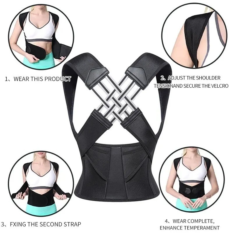 Posture Corrector for Women and Men,Back Brace Shoulder Straightener Adjustable