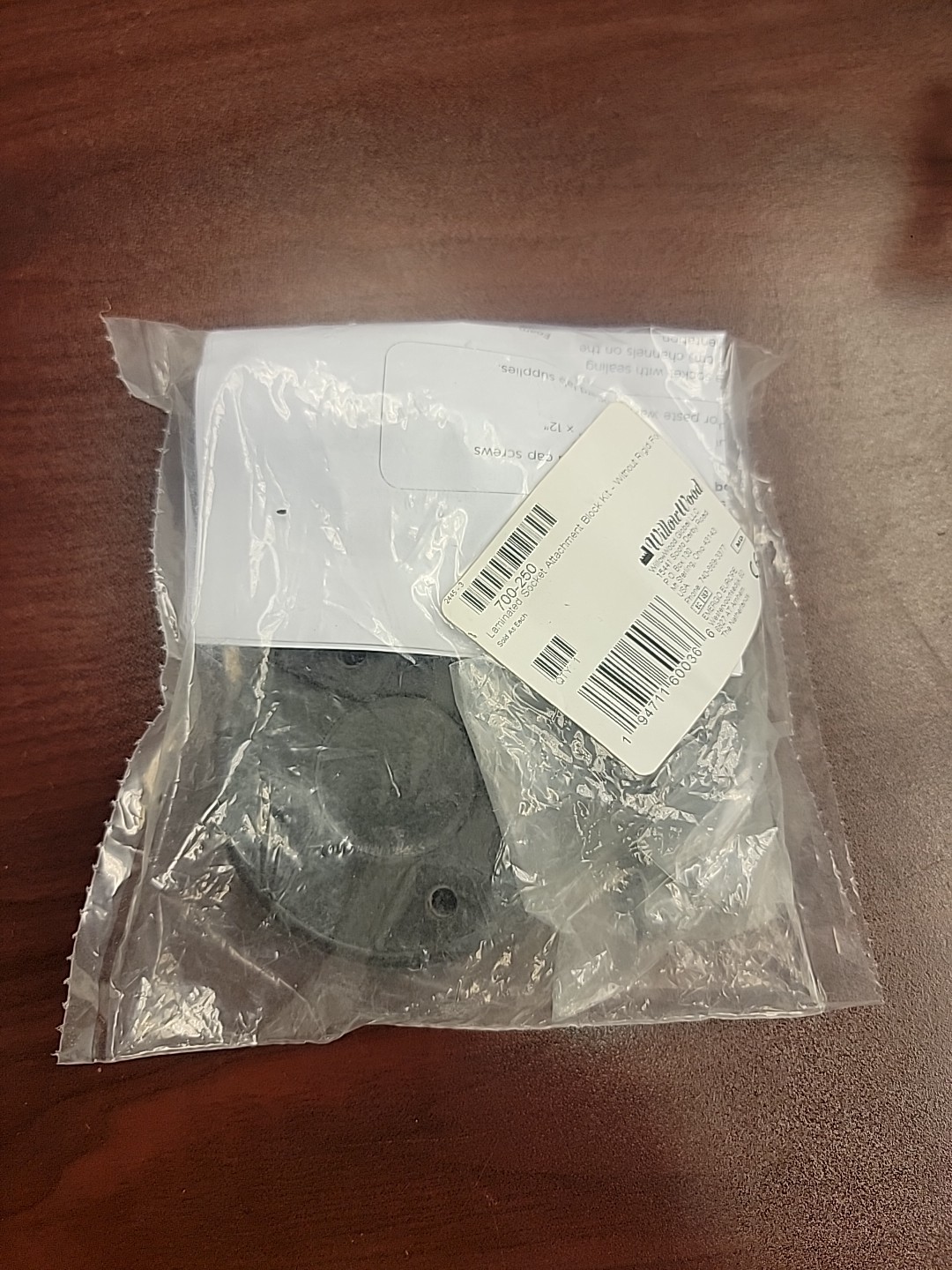 WillowWood Laminated Socket Attachment Block w/out Foam (item #700-250)