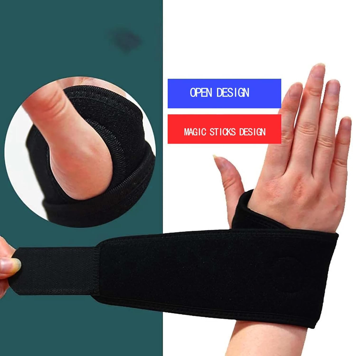 Wrist Hand Brace Support Carpal Tunnel Sprain Arthritis Gym Splint Left / Right