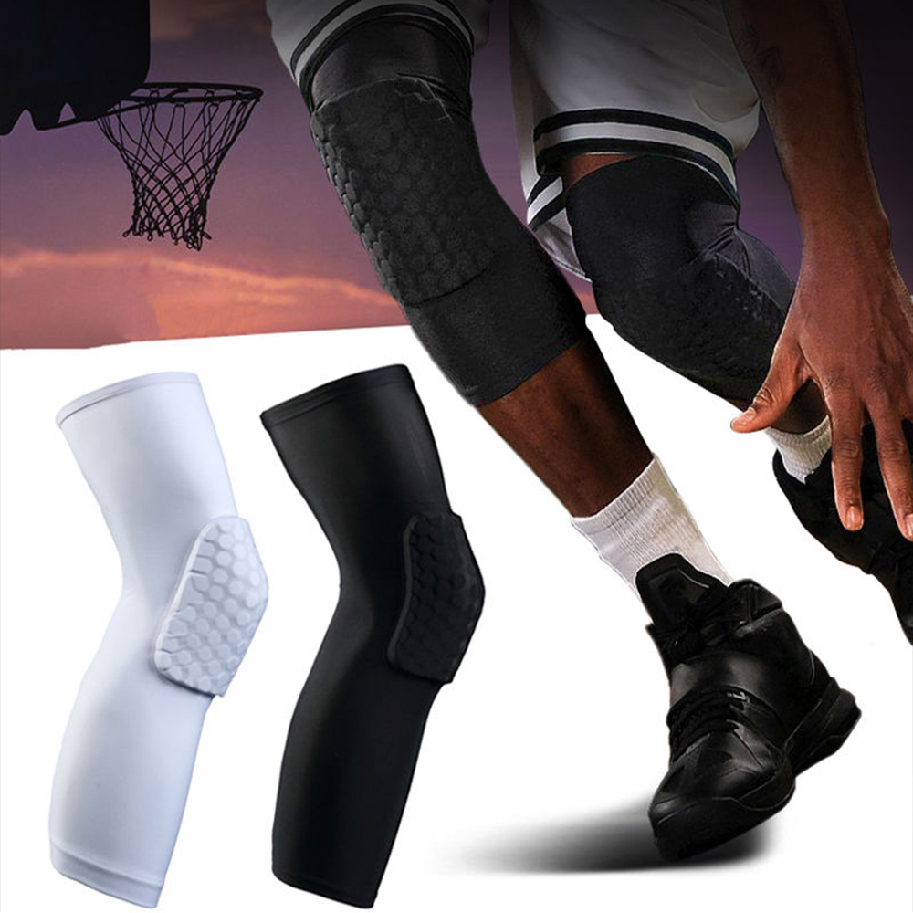 Knee Pad Basketball Leg Protector Knee High Crashproof Antislip Honeycomb Sleeve