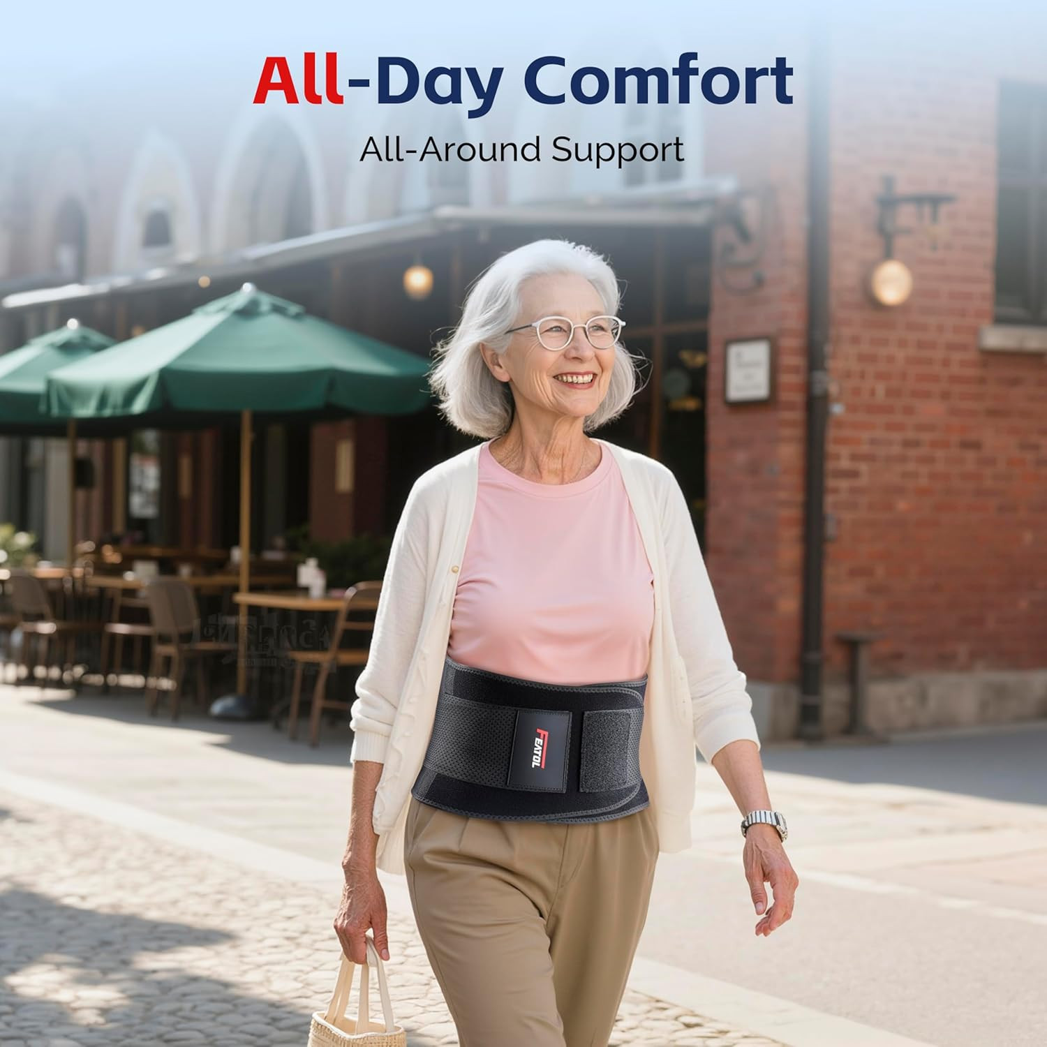 Back Brace for Men Lower Back, Lumbar Support Belt- Back Pain, Adjustable Suppor