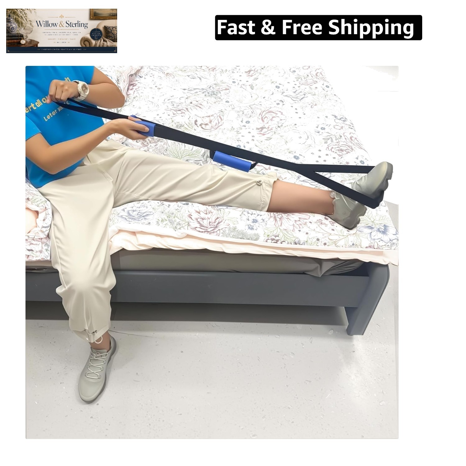 42 Inch Leg Lifter,Leg Lifter After Hip Replacement with Large Foot Loop,Mobi…