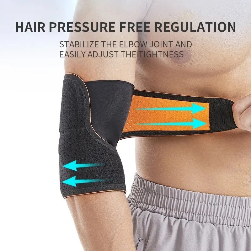 Elbow Brace Compression Arm Sleeve Support Tennis Golf Weight Lifting Protector