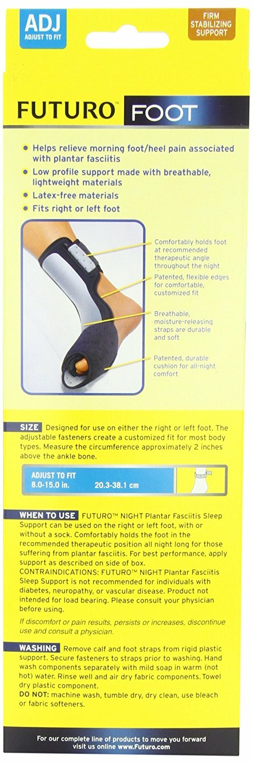 3M Futuro Night Plantar Fasciitis Sleep Support Adjustable Foot Brace Splint NEW