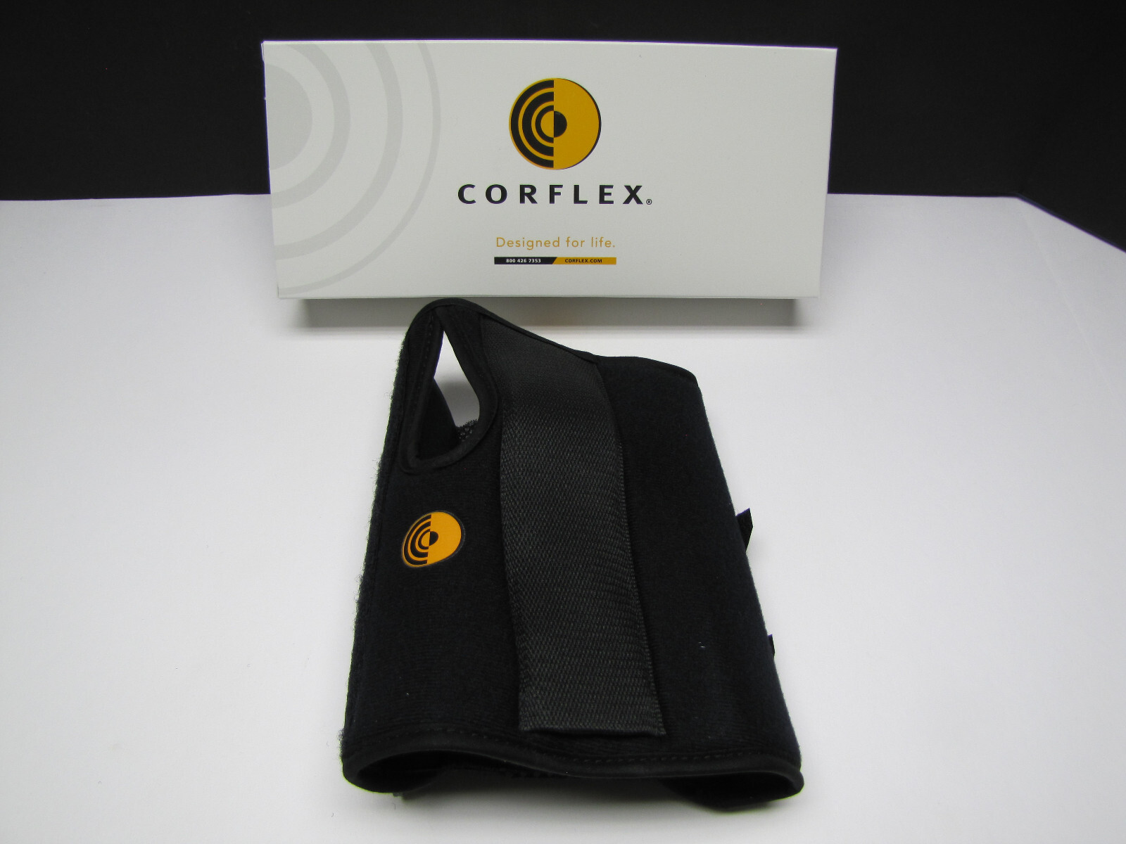 Corflex 8″ Ultra Fit Premium Wrist Splint Brace Support w Thumb Hole Left XLarge