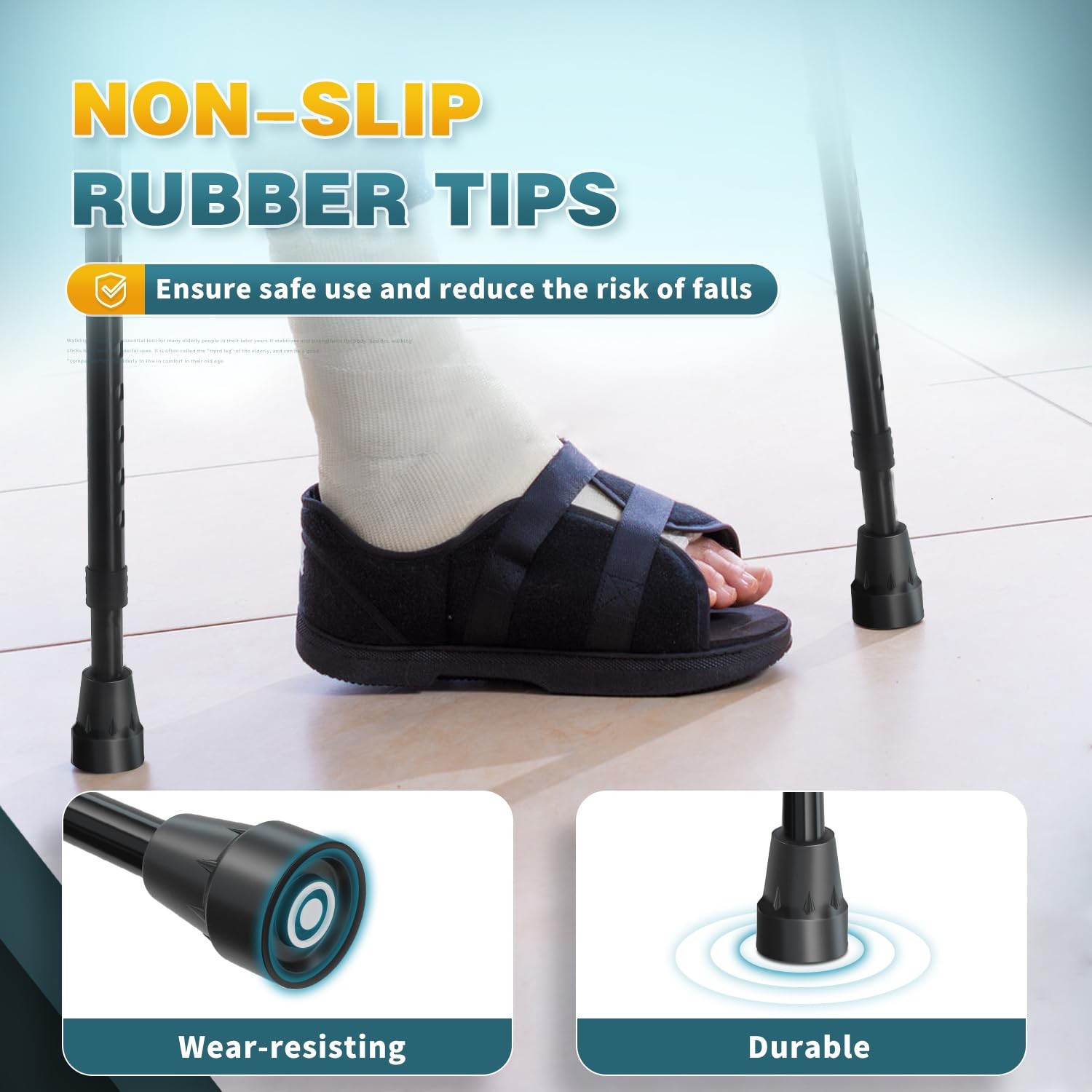 Lightweight Forearm Cane Adjustable Ergonomic Arm Support Crutch Wrist