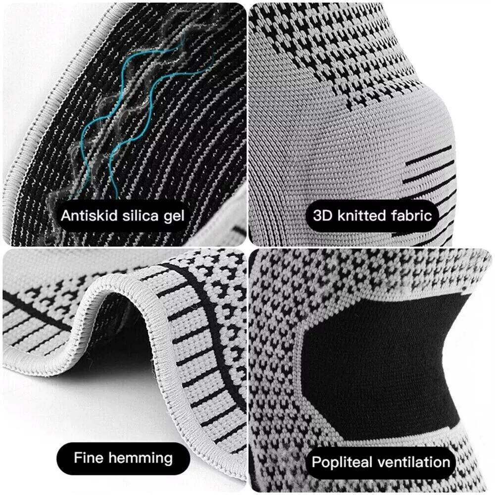 Knee Compression Sleeve Brace Support for Arthritis Pain Relief Sports Running