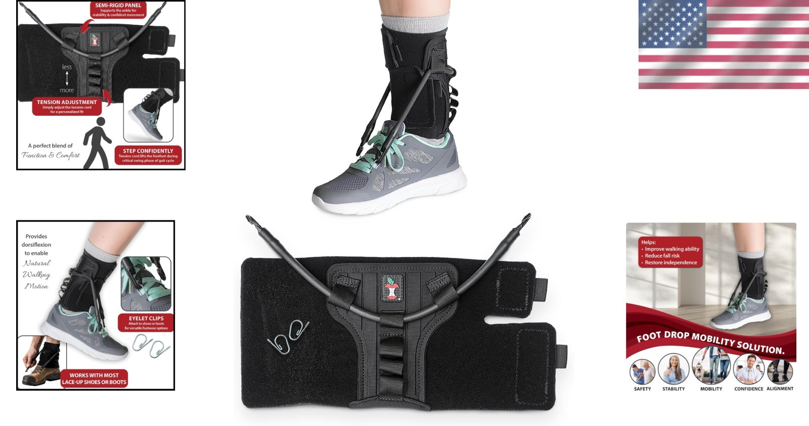 Comfortable Foot Drop Brace – Dorsiflexion Assistance