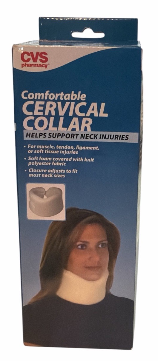 CVS Adult Adjustable Cervical Collar One Size Fits All New in Package
