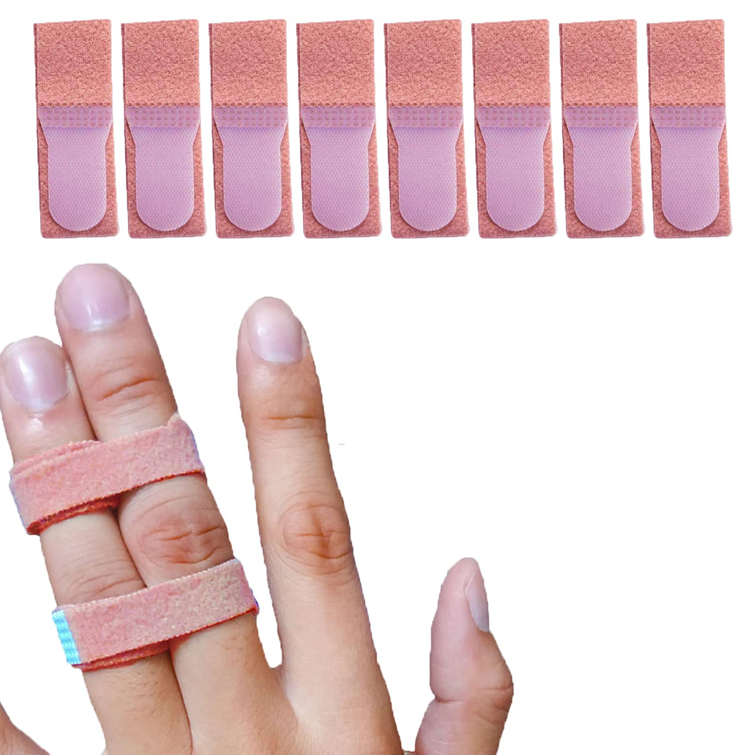 Finger Splints for Trigger & Mallet Finger, Knuckle Immobilization 8 Pack