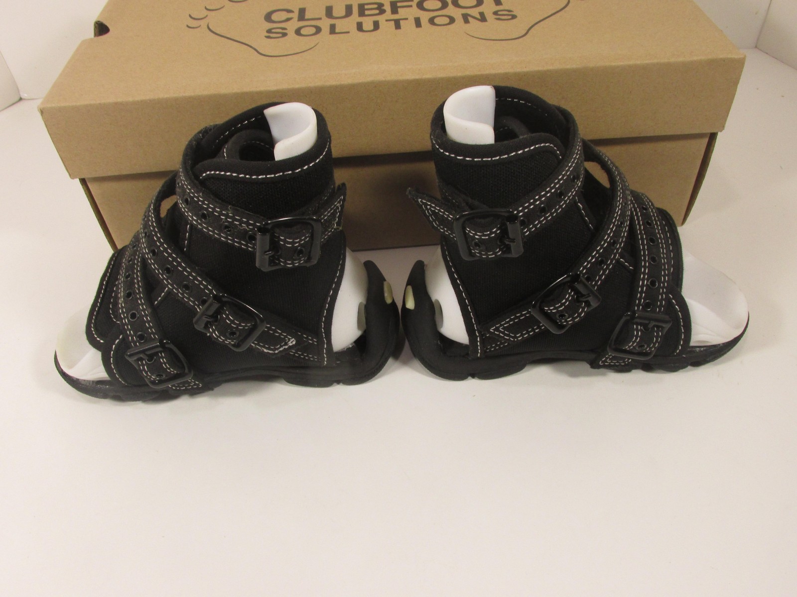 Clubfoot Solutions Iowa Brace 3 Orthosis Boots Youth M Black CFS-AFO-6 Leg