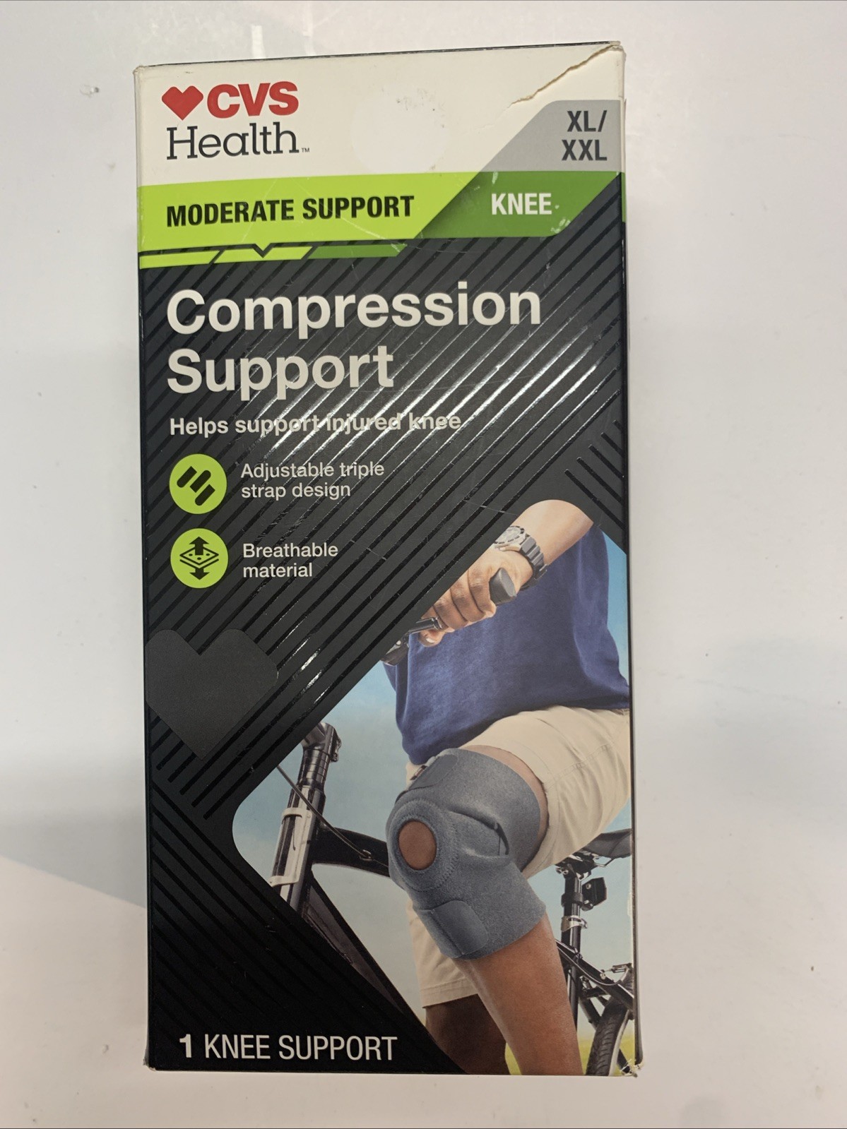 CVS Health Knee Compression Support – Moderate Support – Size XL/XXL New In Box