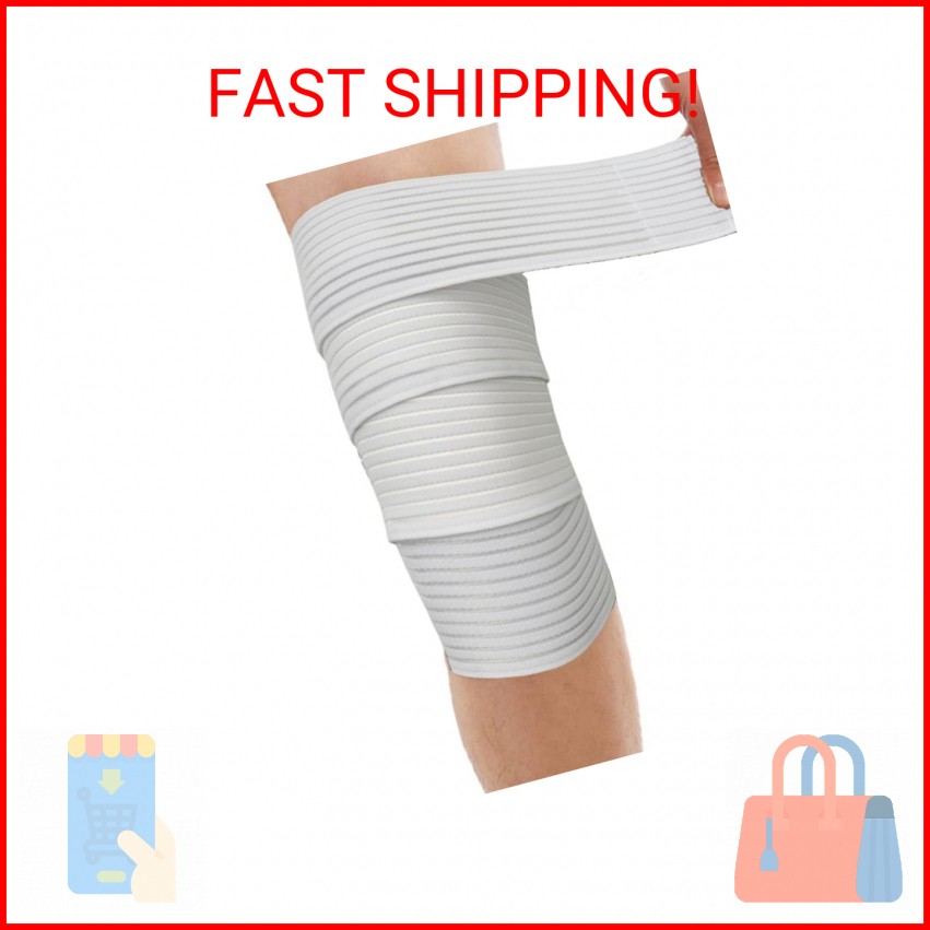 Extra Long Elastic Knee Wrap Compression Bandage Brace Support for Legs, Plantar